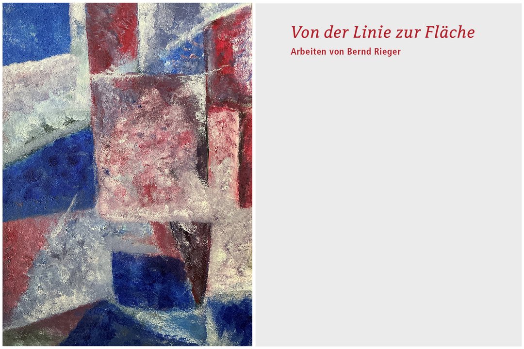 Hier ist ein Bild von Bernd Rieger für die Ausstellung Von der Linie zur Farbe zu sehen 