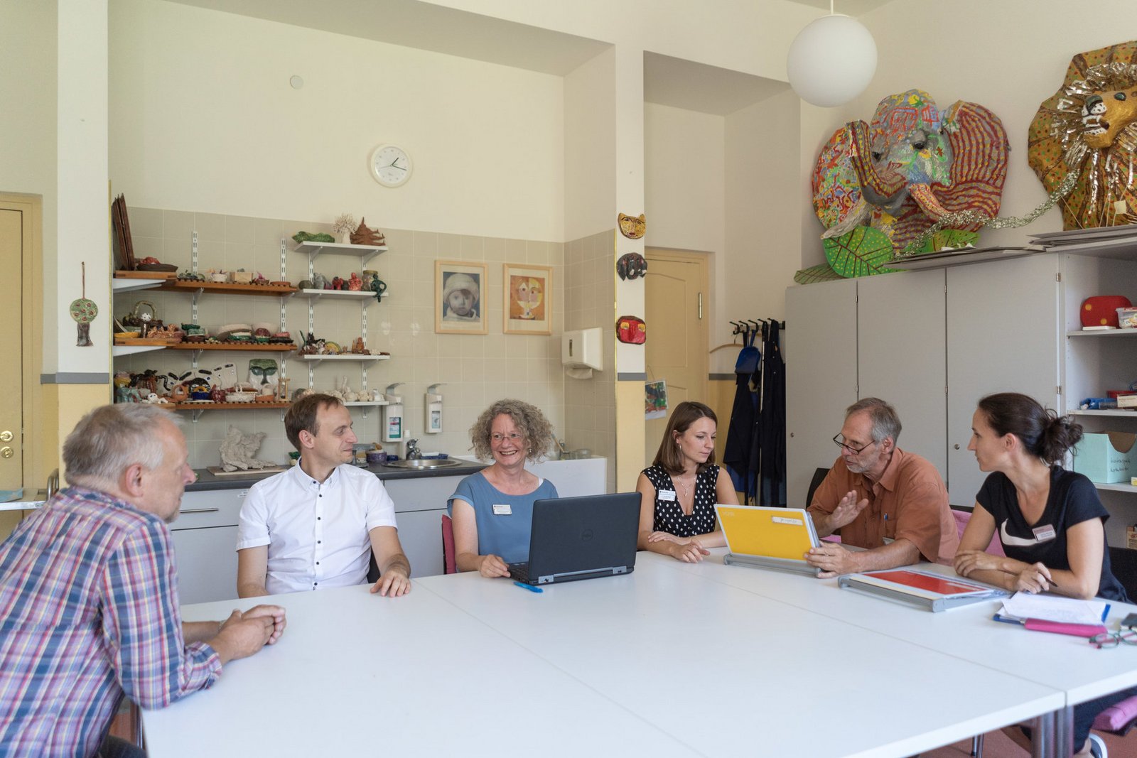 Teambesprechung in der Gerontopsychiatrischen Institutsambulanz (GIA)