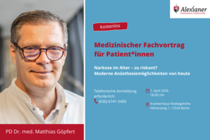 VHS-Vortrag: Narkose im Alter