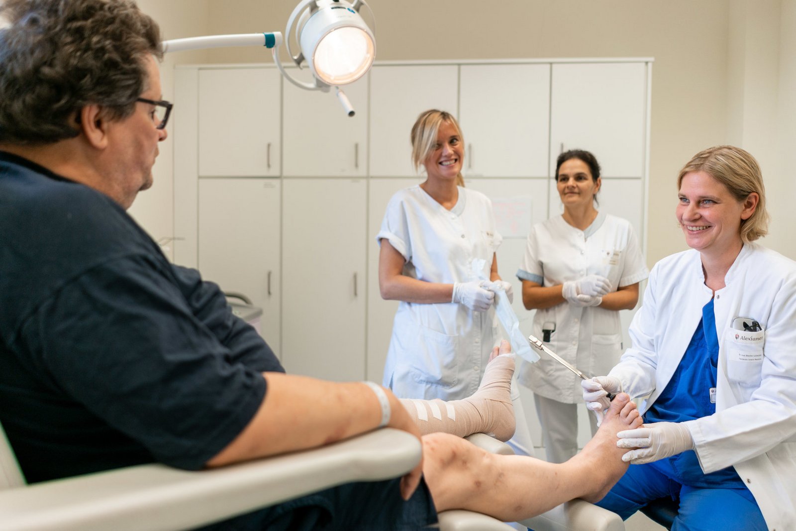 Ärztliche Untersuchung in der Diabetischen Fußambulanz