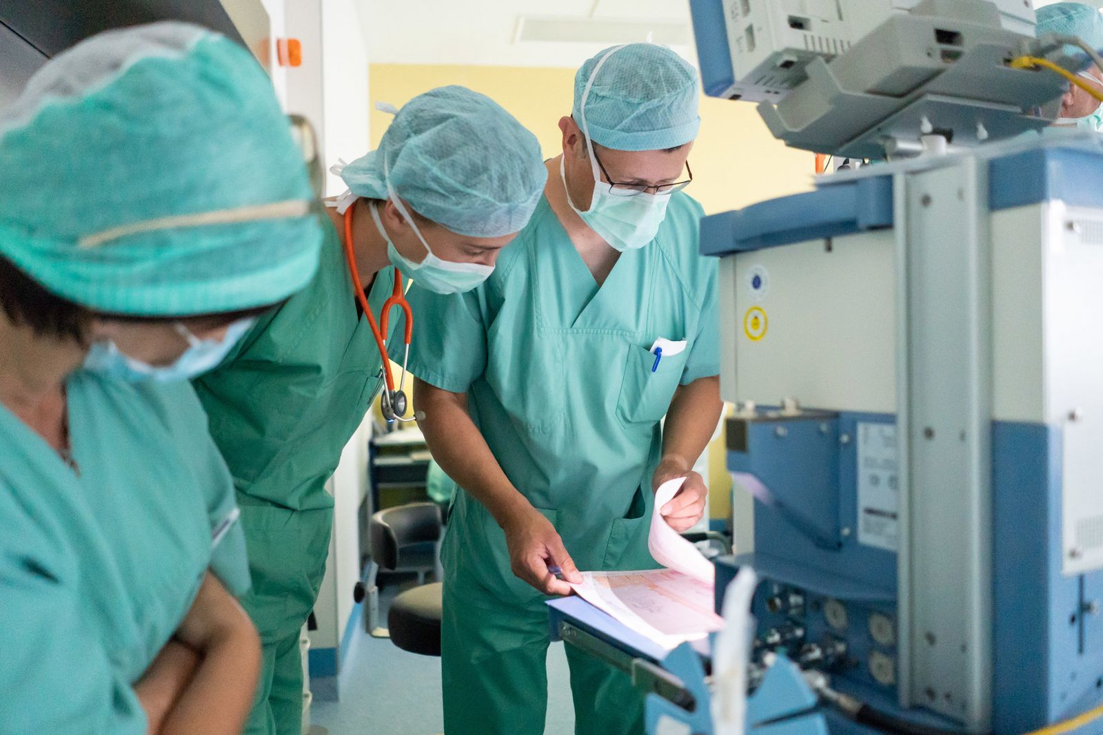 Im Operationssaal der Klinik für Allgemein- und Viszeralchirurgie – Minimal Invasive Chirurgie