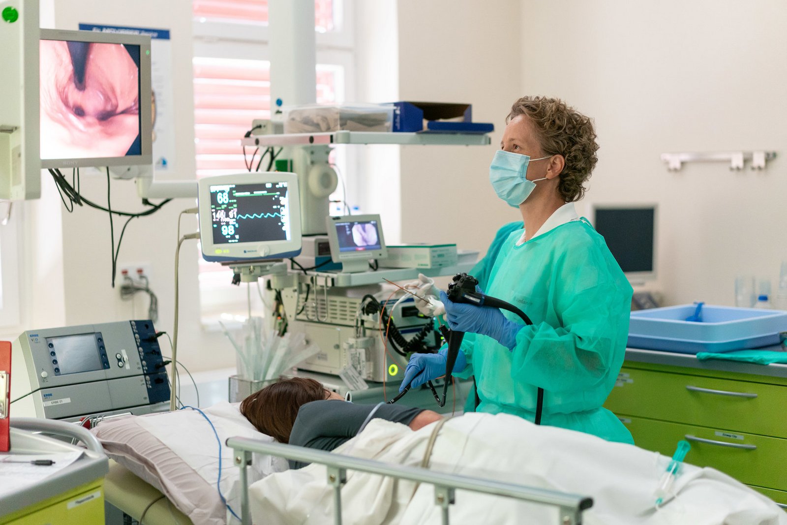 Endoskopische Behandlung in der Klinik für Innere Medizin, Bereich Gastroenterologie