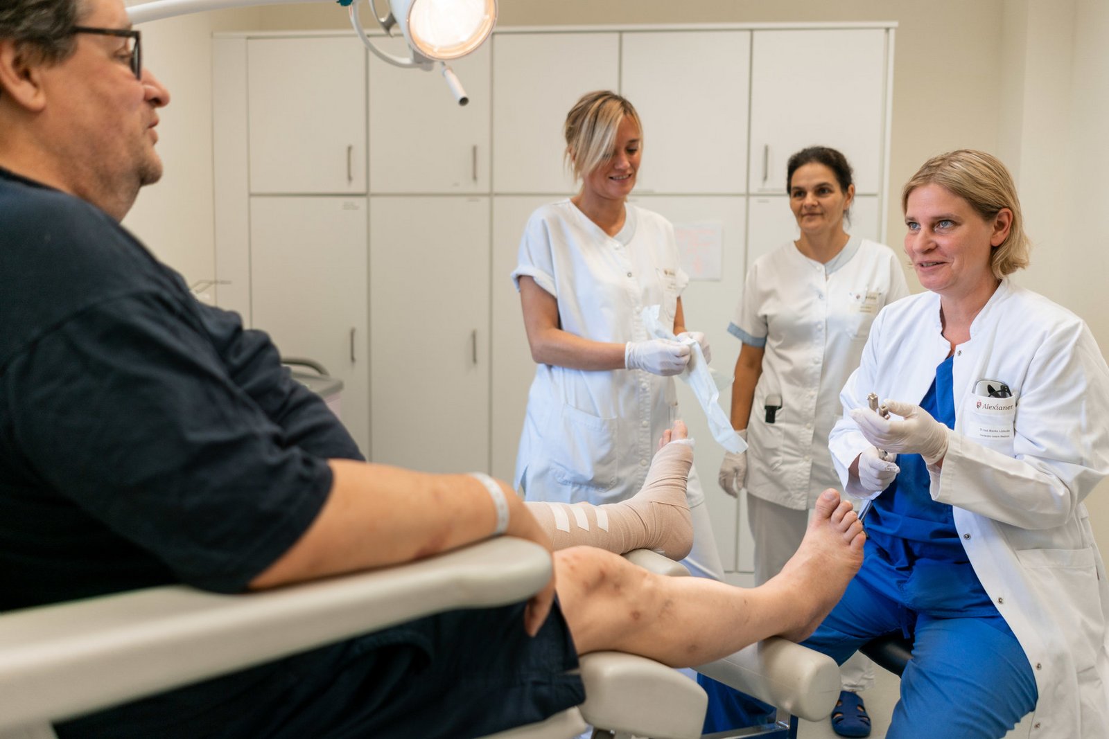 Behandlung in der diabetischen Fußambulanz