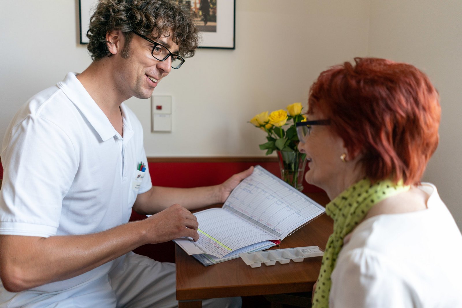 Patientengespräch in der Klinik für Innere Medizin