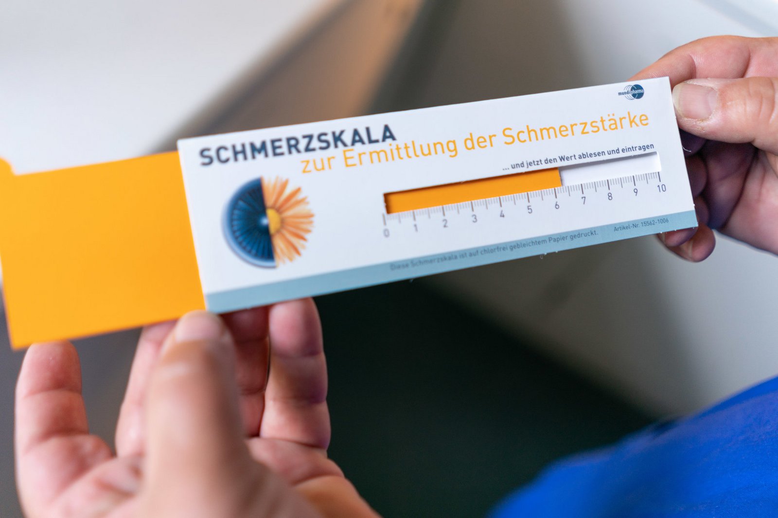 Mit der Schmerzskala wird der persönlich empfundene Schmerz gemessen