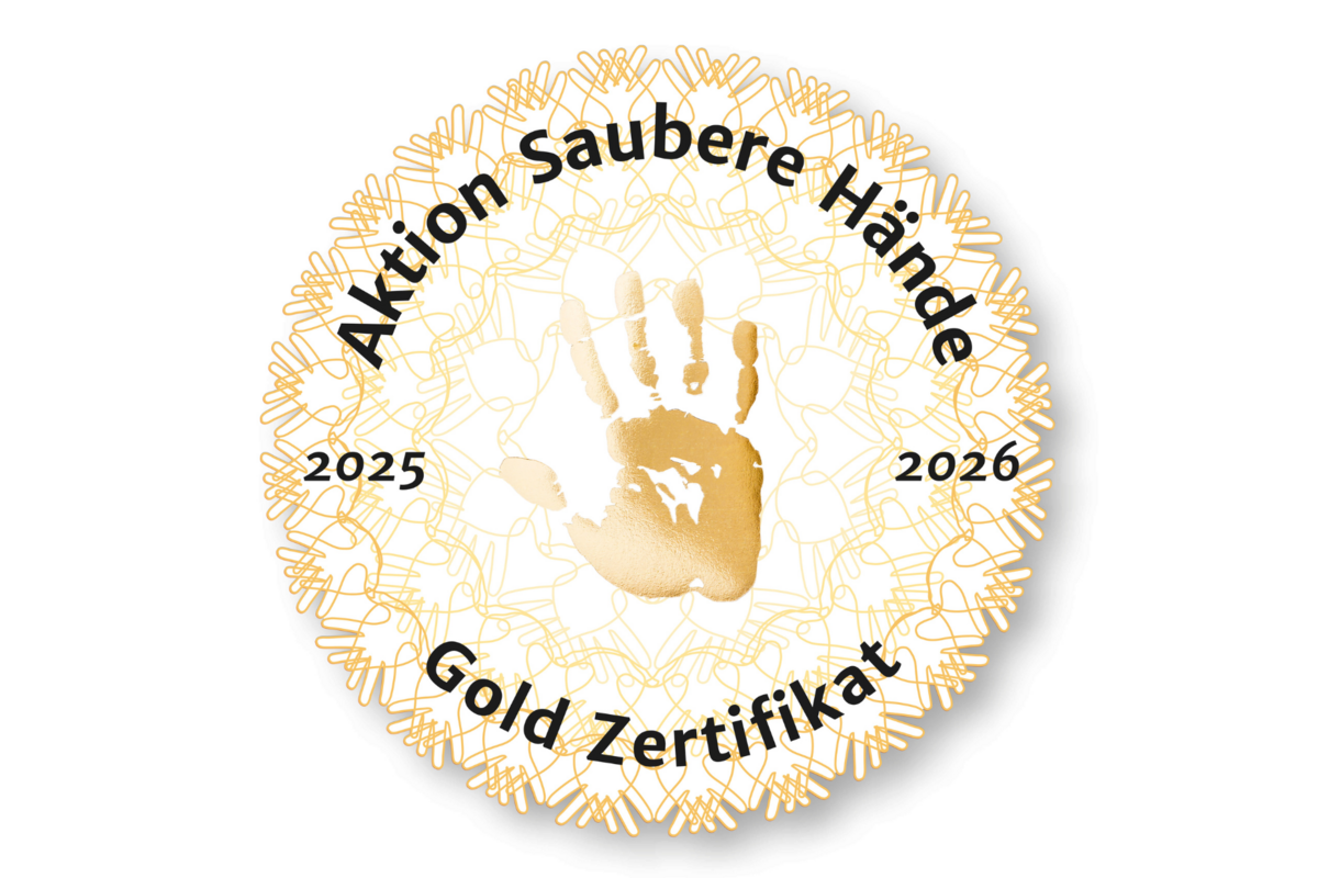 Goldzertifikat: Aktion Saubere Hände 2025 - 2026