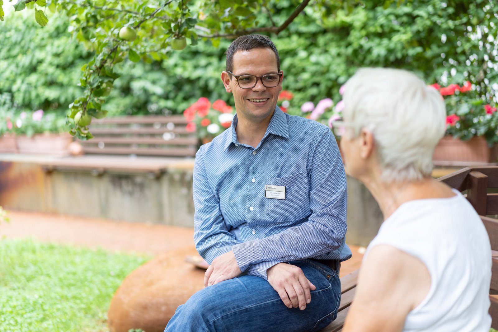 Art-Patienten-Gespräch in der Klinik für Psychiatrie, Psychotherapie und Psychosomatik