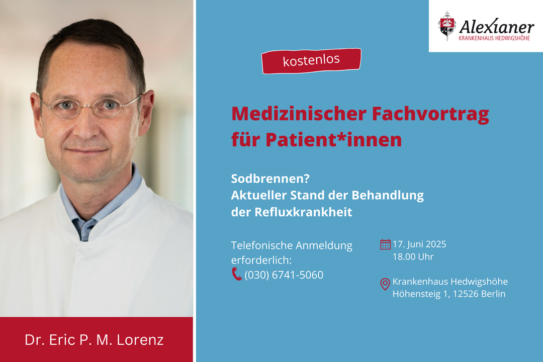 VHS-Vortrag: Sodbrennen? Aktueller Stand der Behandlung der Refluxkrankheit
