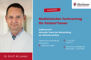 VHS-Vortrag: Sodbrennen? Aktueller Stand der Behandlung der Refluxkrankheit