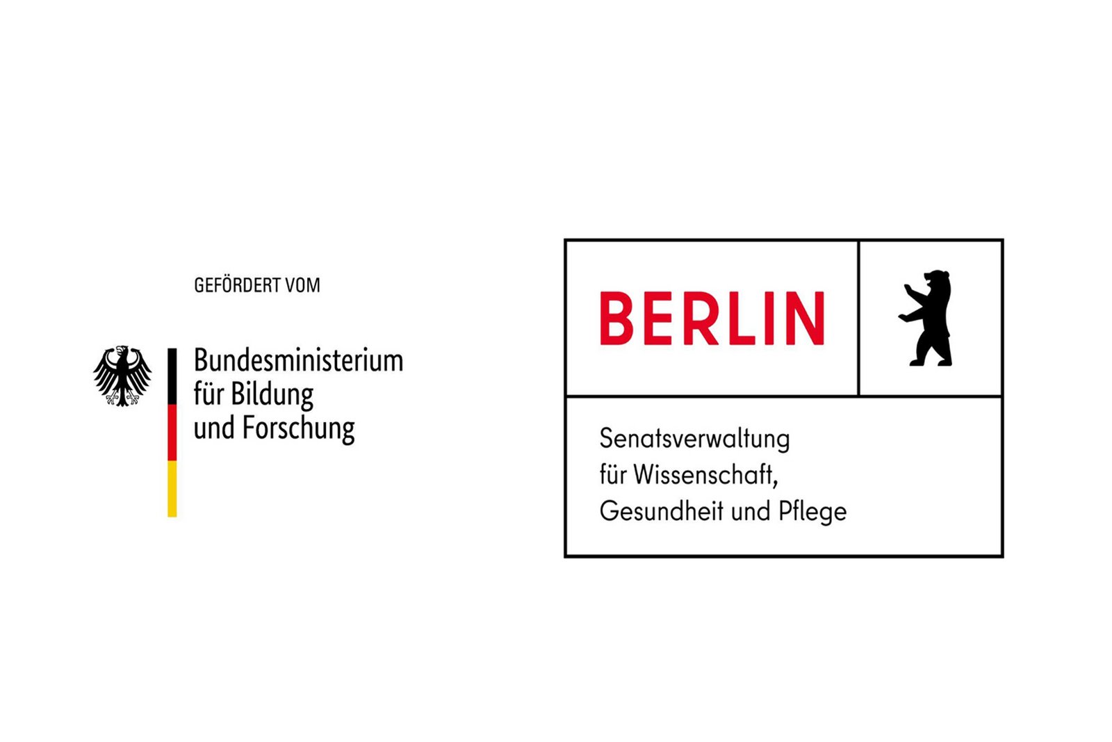 Gefördert vom Bundesministerium für Bildung und Forschung und von der Senatsverwaltung für Wissenschaft, Gesundheit und Pflege