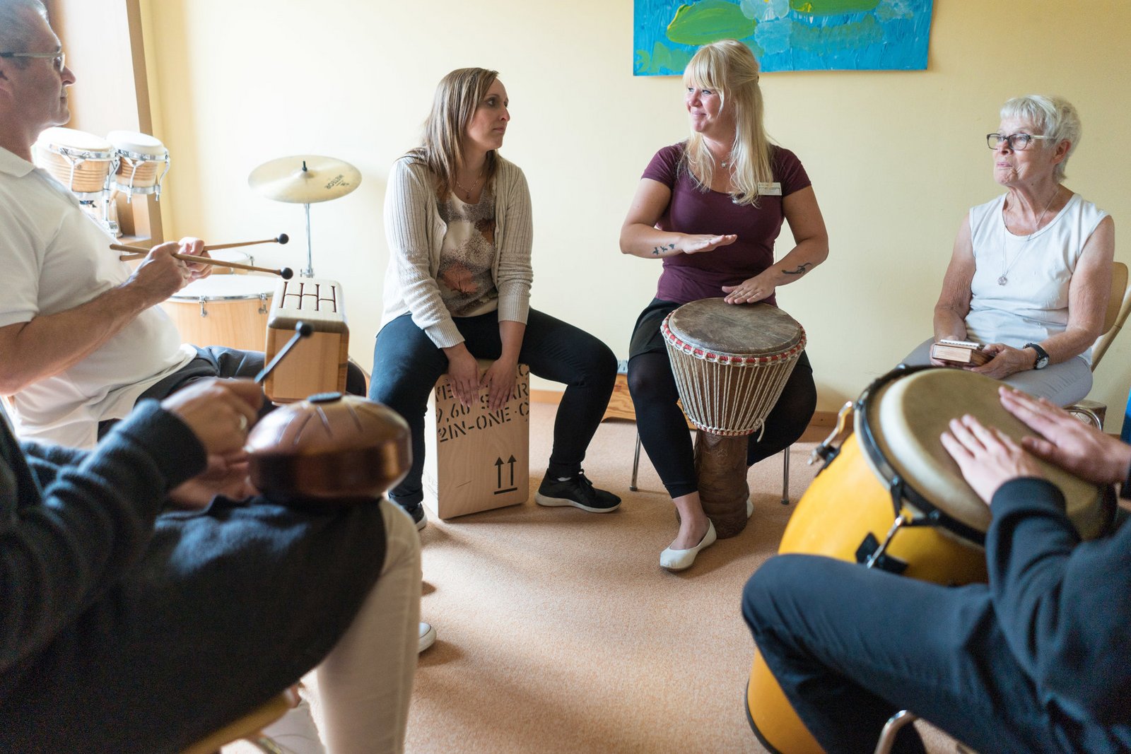 Musiktherapie als Gruppentherapie in der Psychiatrie