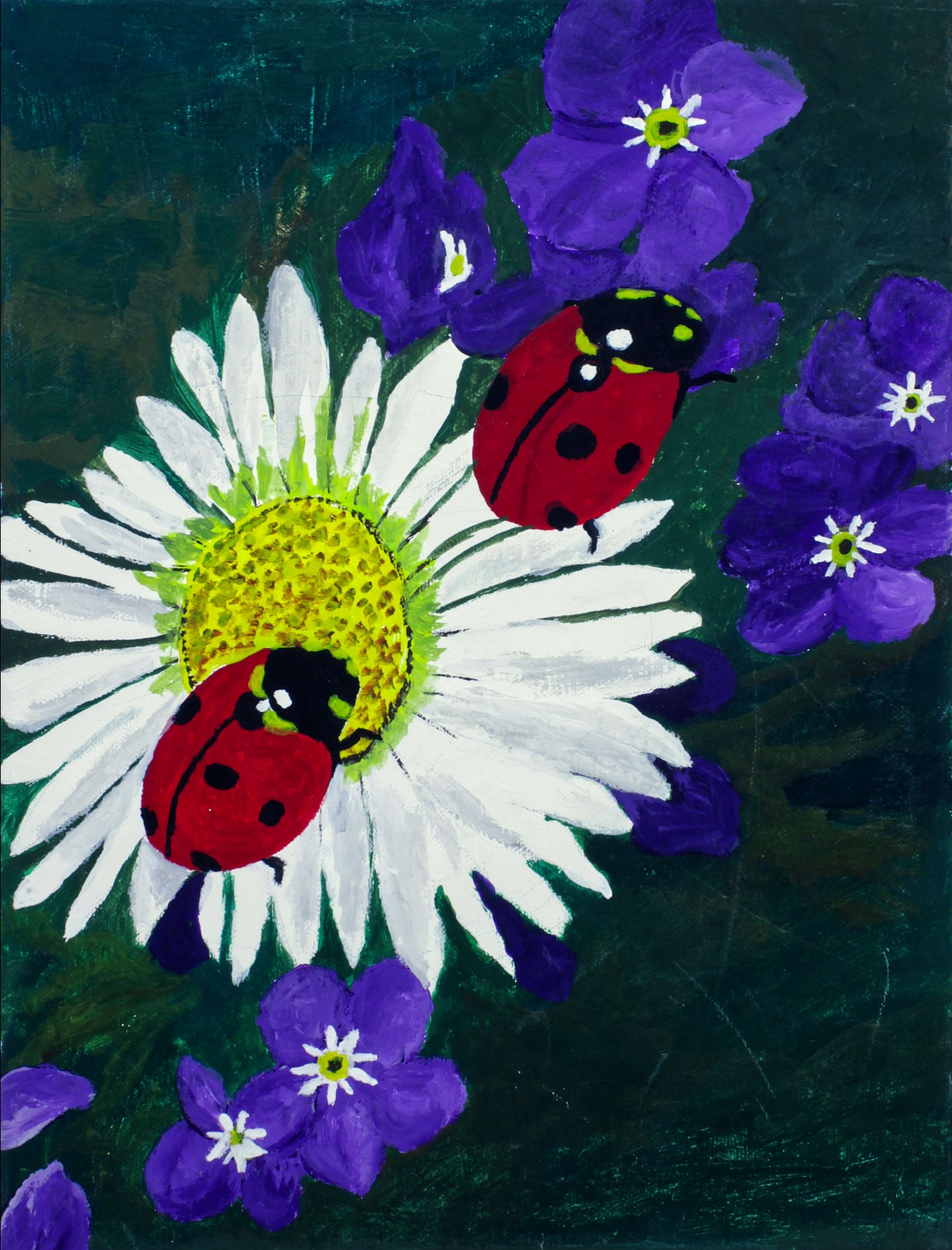Ohne Titel, 2021, 25 X 30 cm, Acryl auf Leinwand