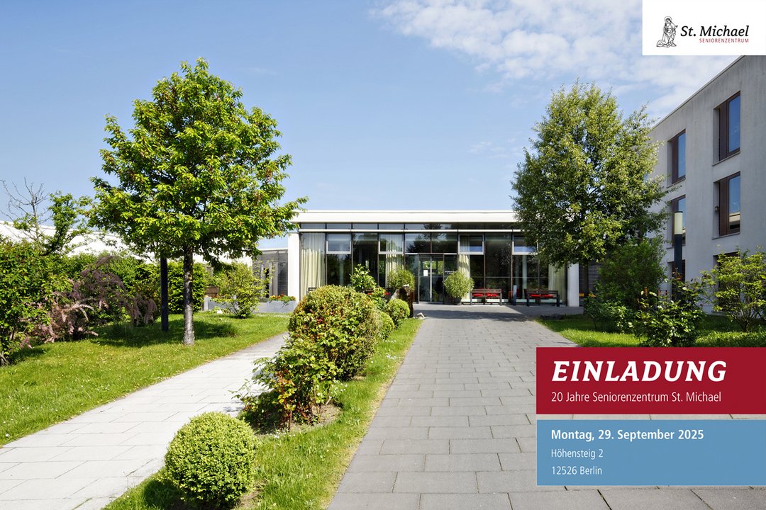 Einladung 20 Jahre Seniorenzentrum St. Michael