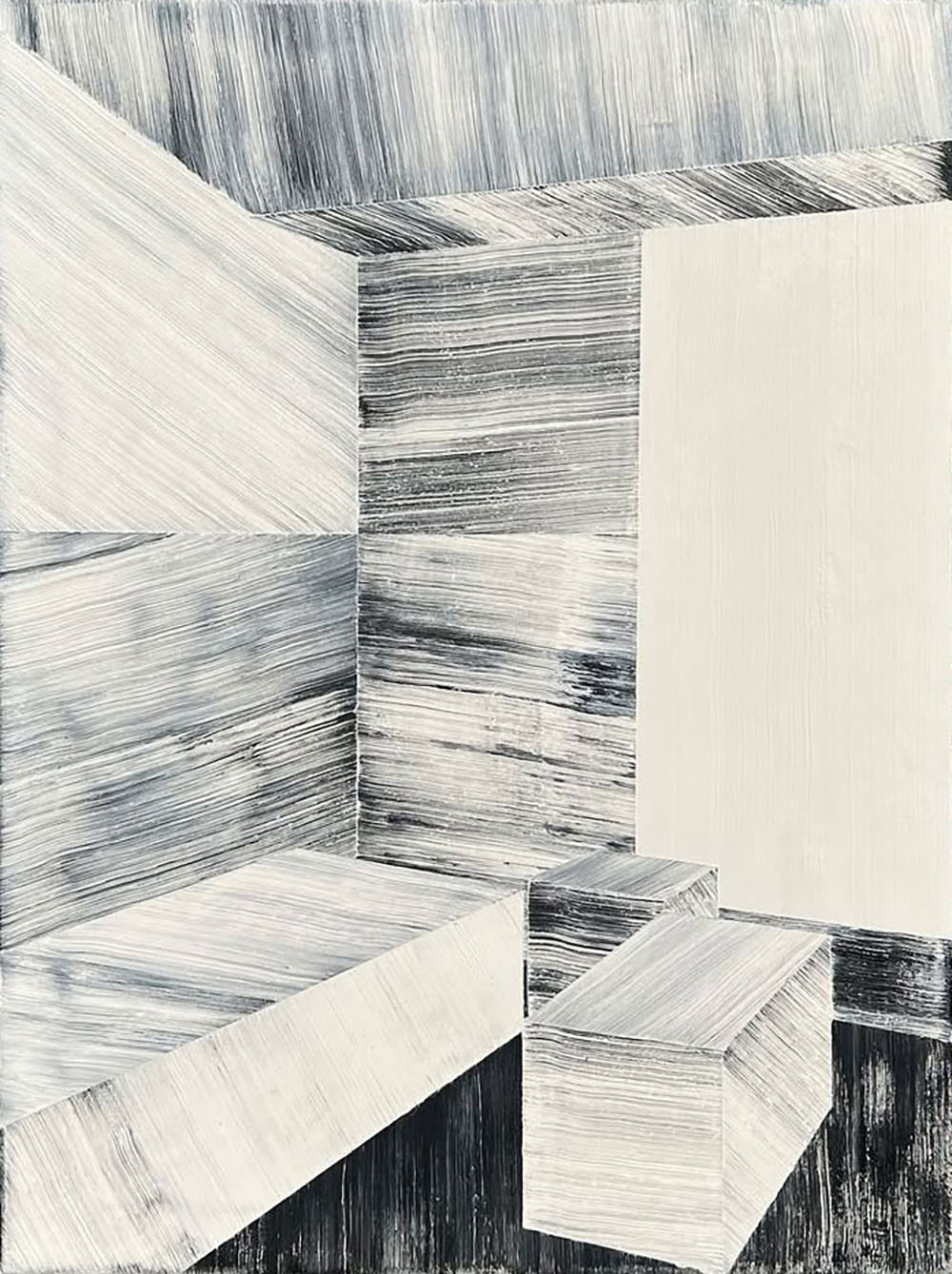 Pieter Snoeck, 39/1, 2024, Öl auf Leinwand, 60x80 cm