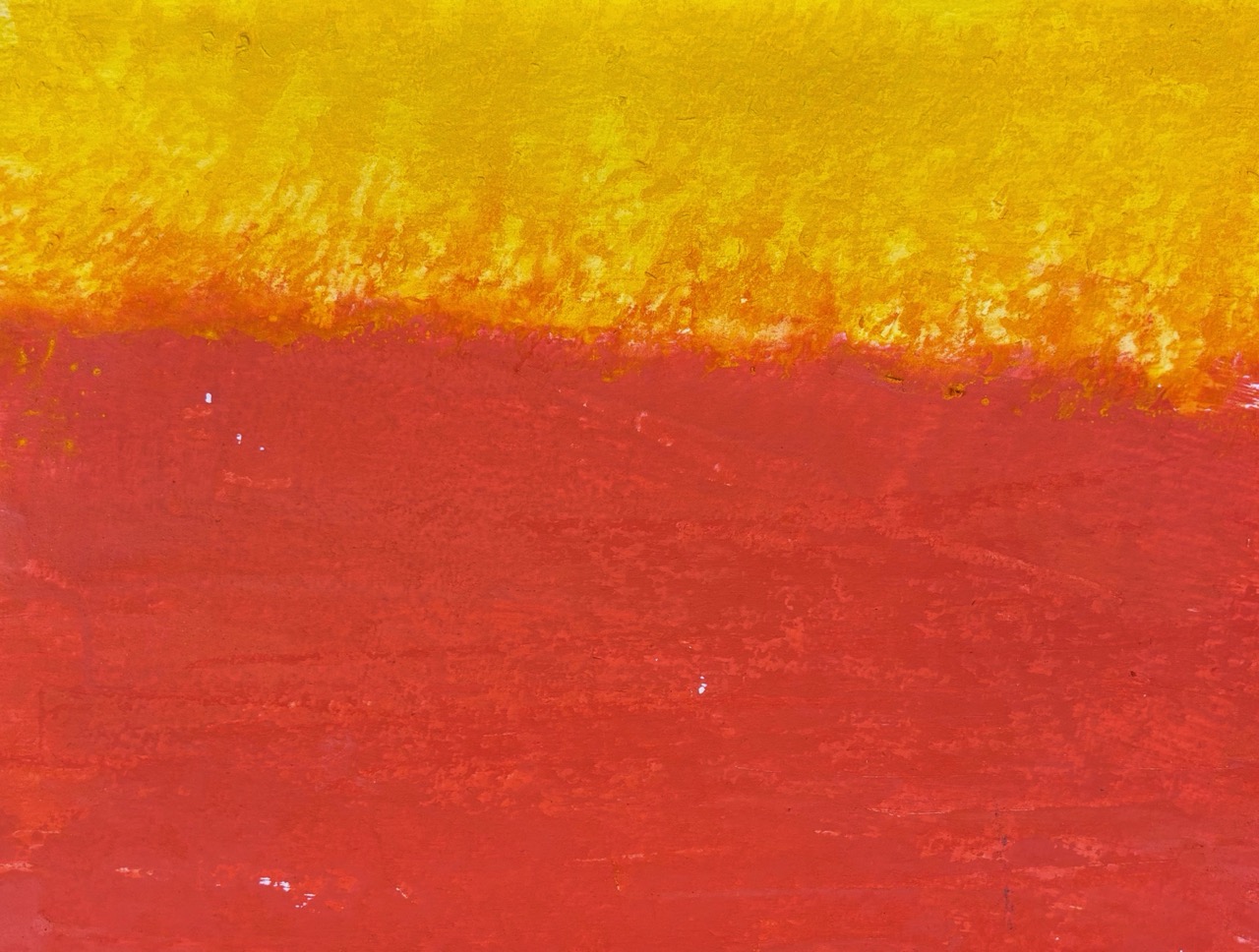 Paridokht Asphazi - Landschaft am Bauernhof, 2025, Acryl auf Papier