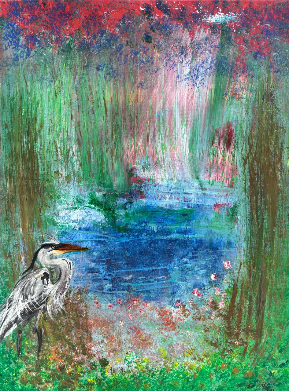 Die Abel-Kraftort, 2023-Acryl auf Leinwand, 60 x 80 cm