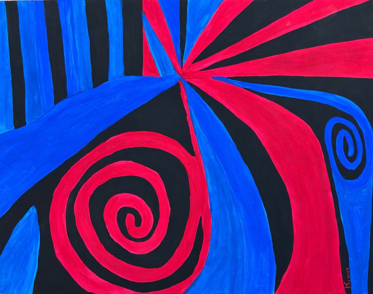 Kathrin Szeszat – O.T., 2020 – Acryl – 64 × 50 cm