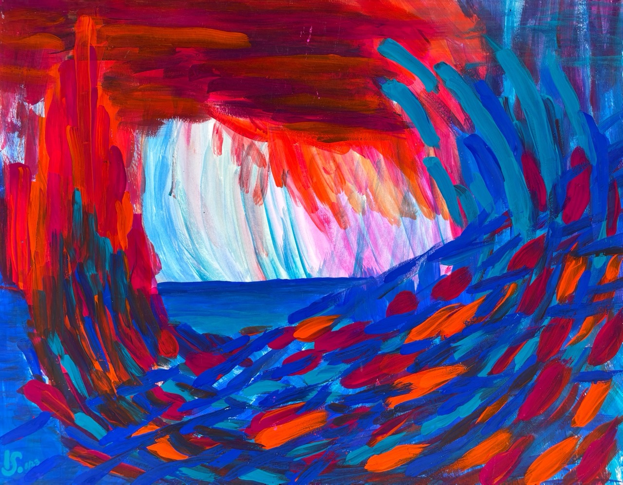 Kathrin Szeszat – O.T., 2023 – Acryl – 64 × 50 cm