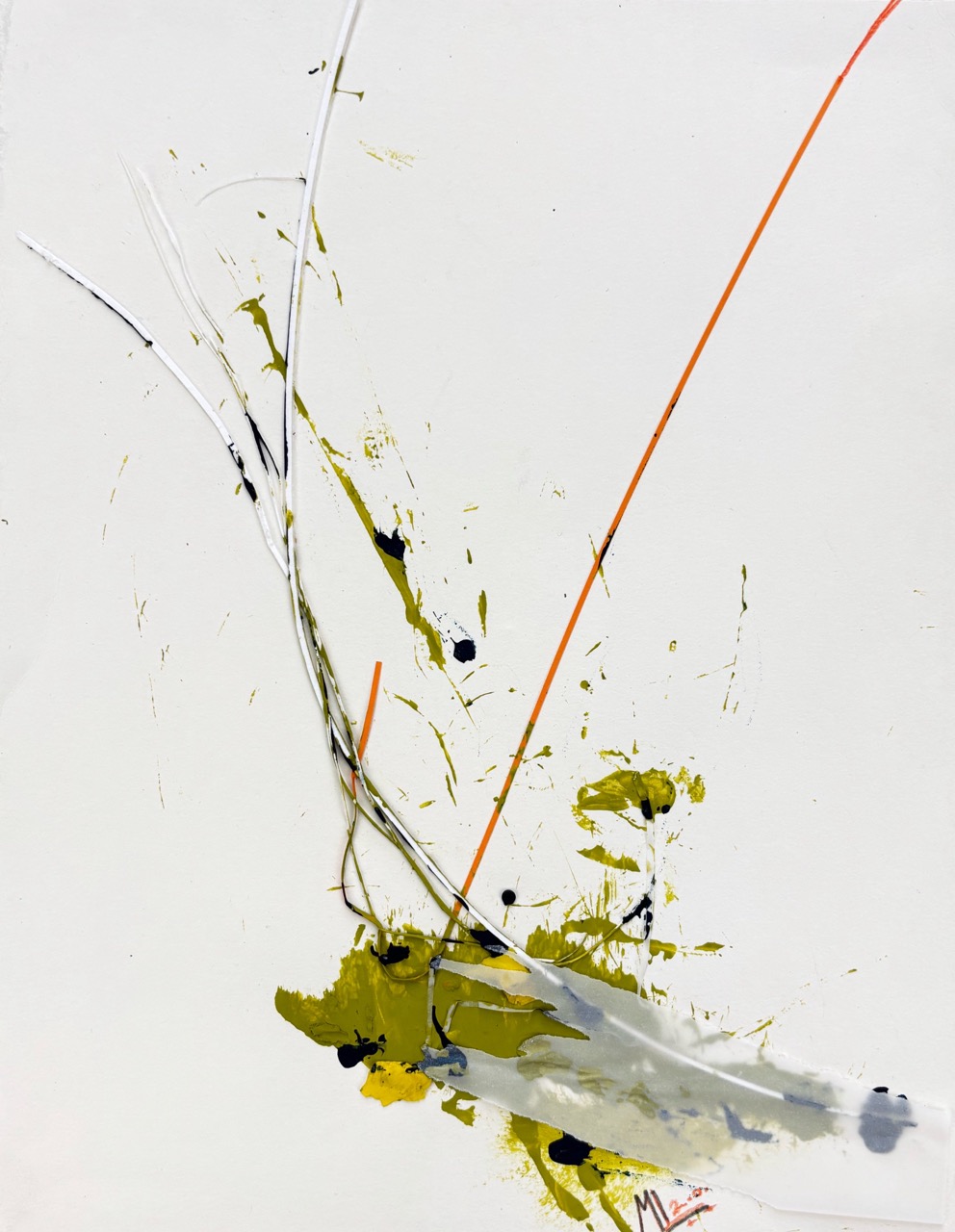 Maika Leffers – Spur und Linie, 2019 – Mischtechnik auf Papier – 27 × 21 cm