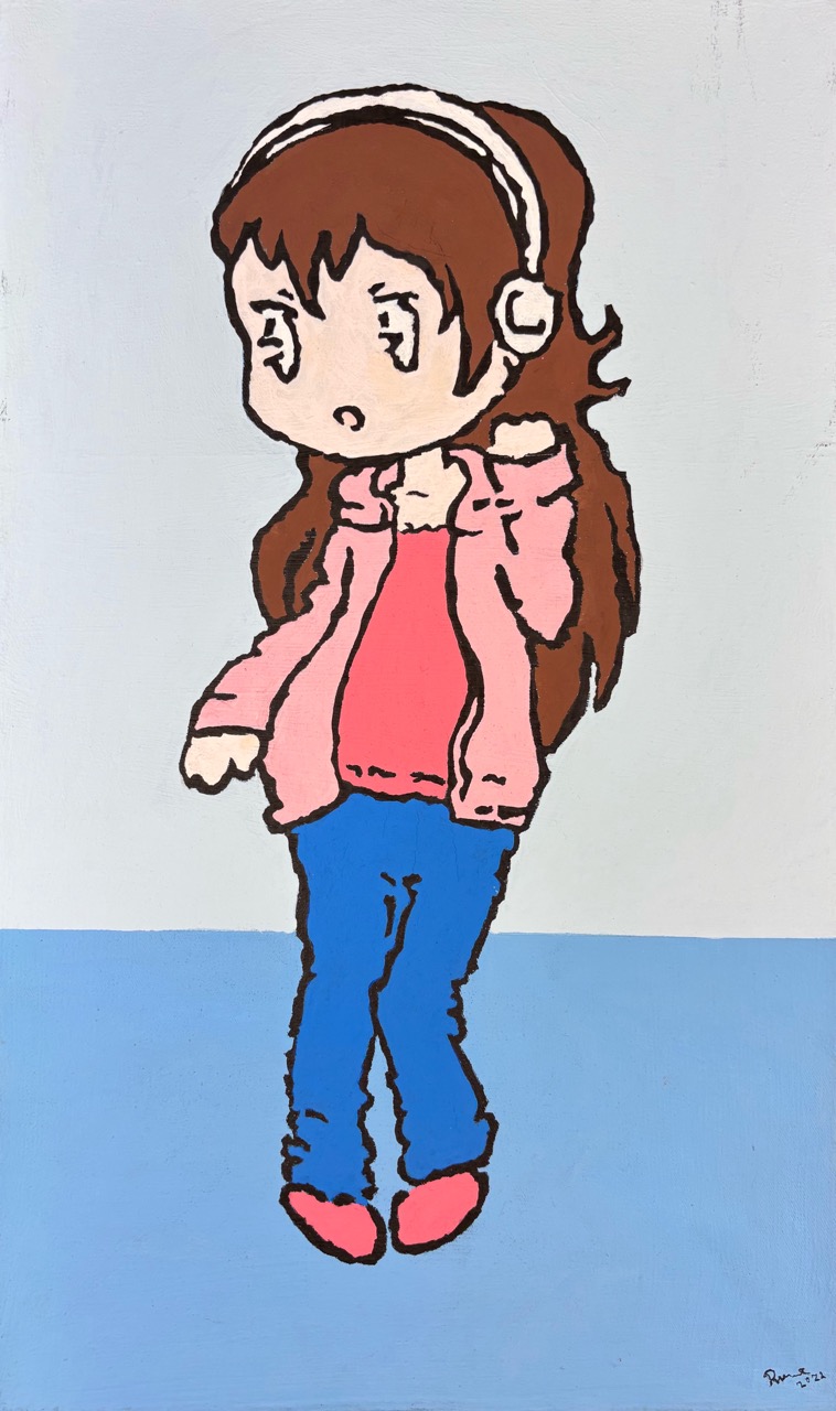 Sasha, 2022 Acryl auf Leinwand  50 x 30 cm