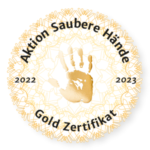Auszeichung_Gold-Zertifikat_Aktion saubere Hände_2022-2023