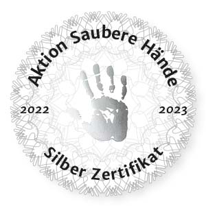 Silberzertifikat Aktion Saubere Hände